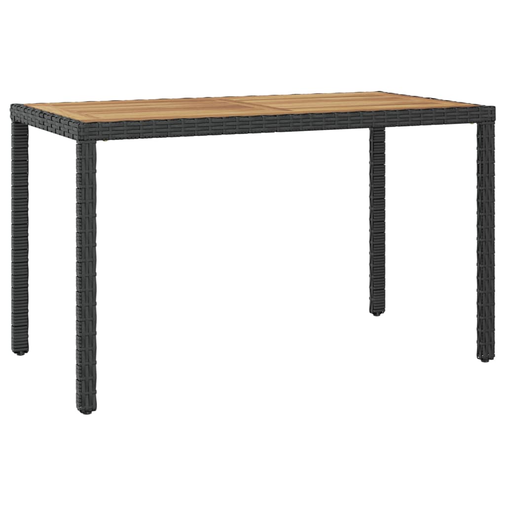 Table De Jardin 110X60X74 Cm Résine Tressée