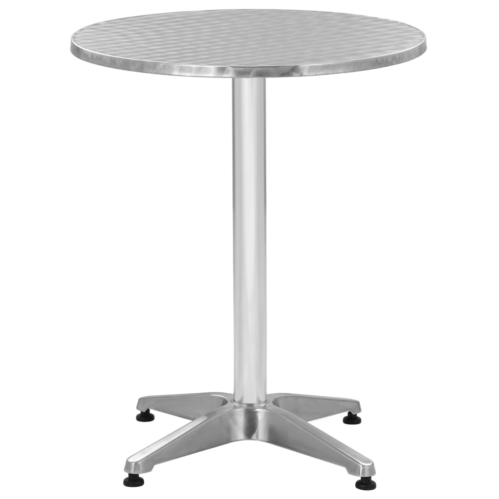 Table De Jardin Argenté Aluminium
