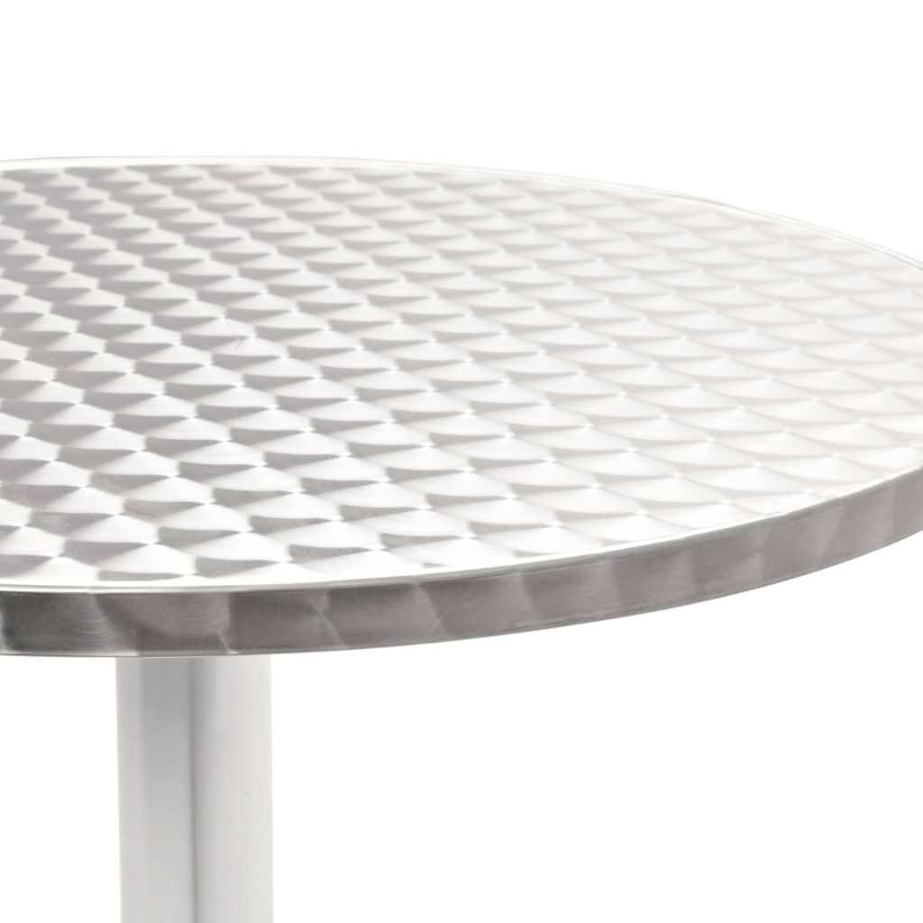 Table De Jardin Argenté Aluminium
