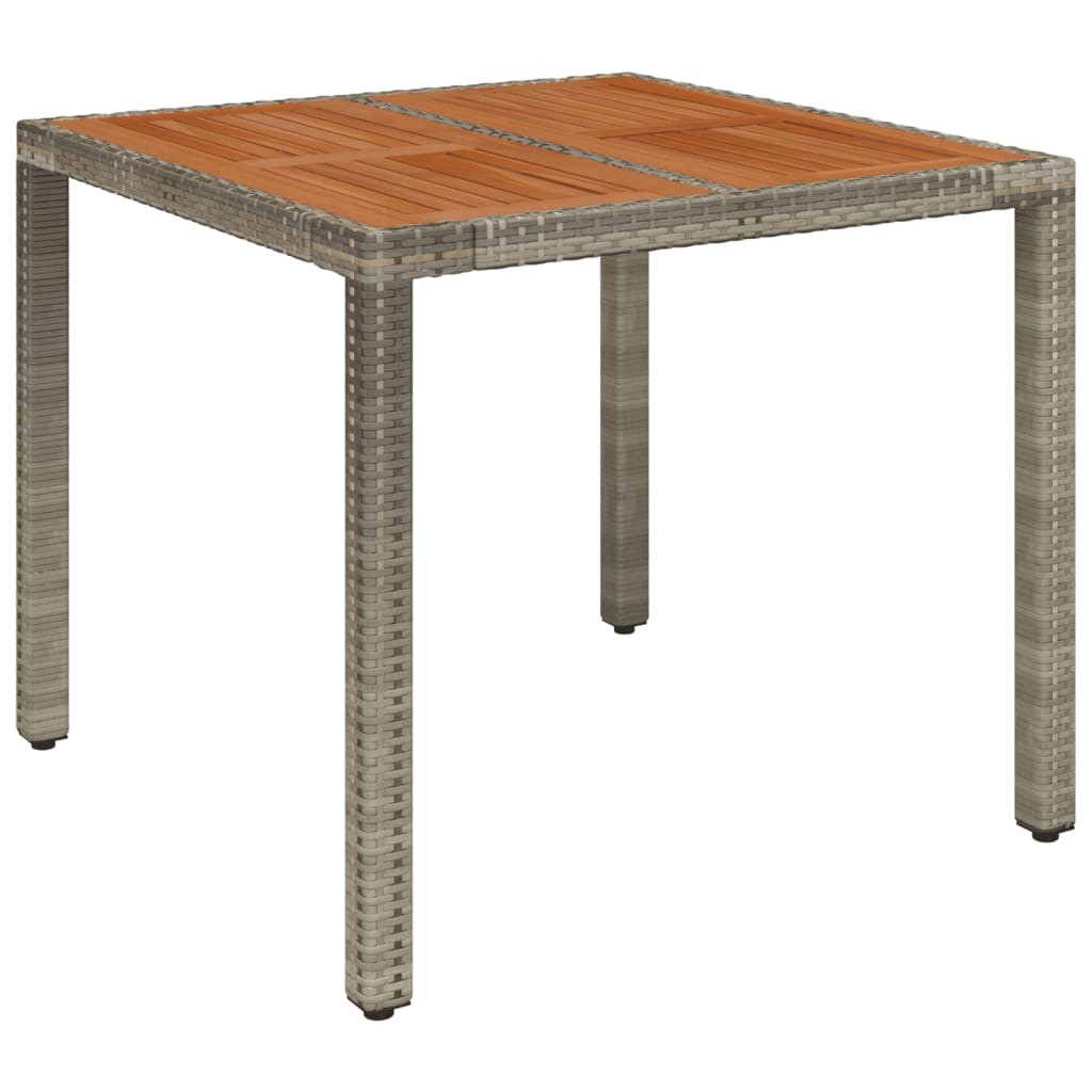 Table De Jardin Résine Tressée Gris