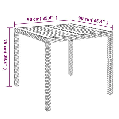 Table De Jardin Résine Tressée Gris