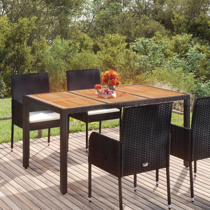 Table De Jardin Résine Tressée Noir