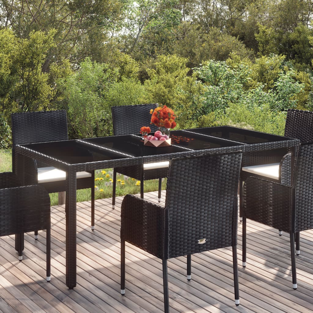 Table De Jardin Résine Tressée Noir