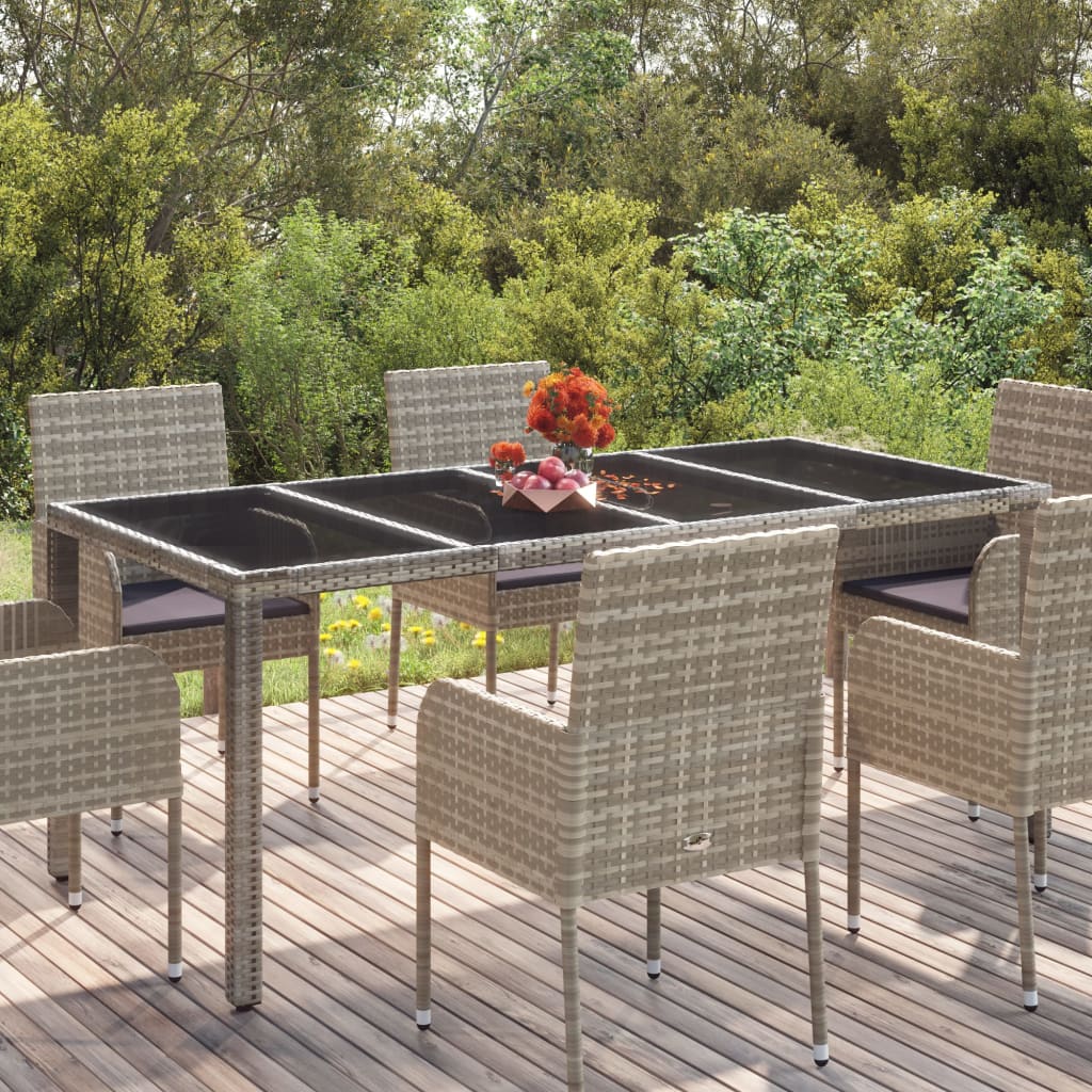 Table De Jardin Résine Tressée Gris