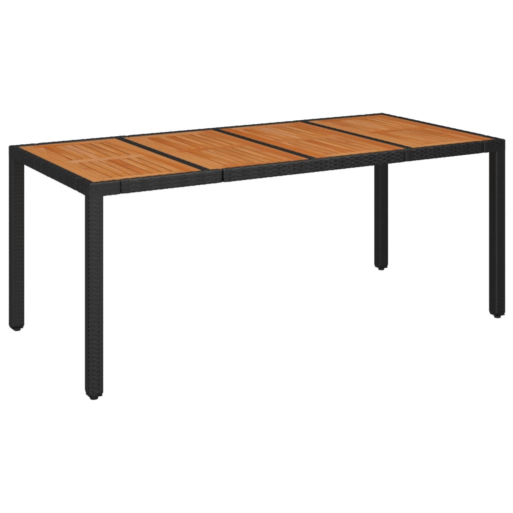 Table De Jardin Résine Tressée Noir