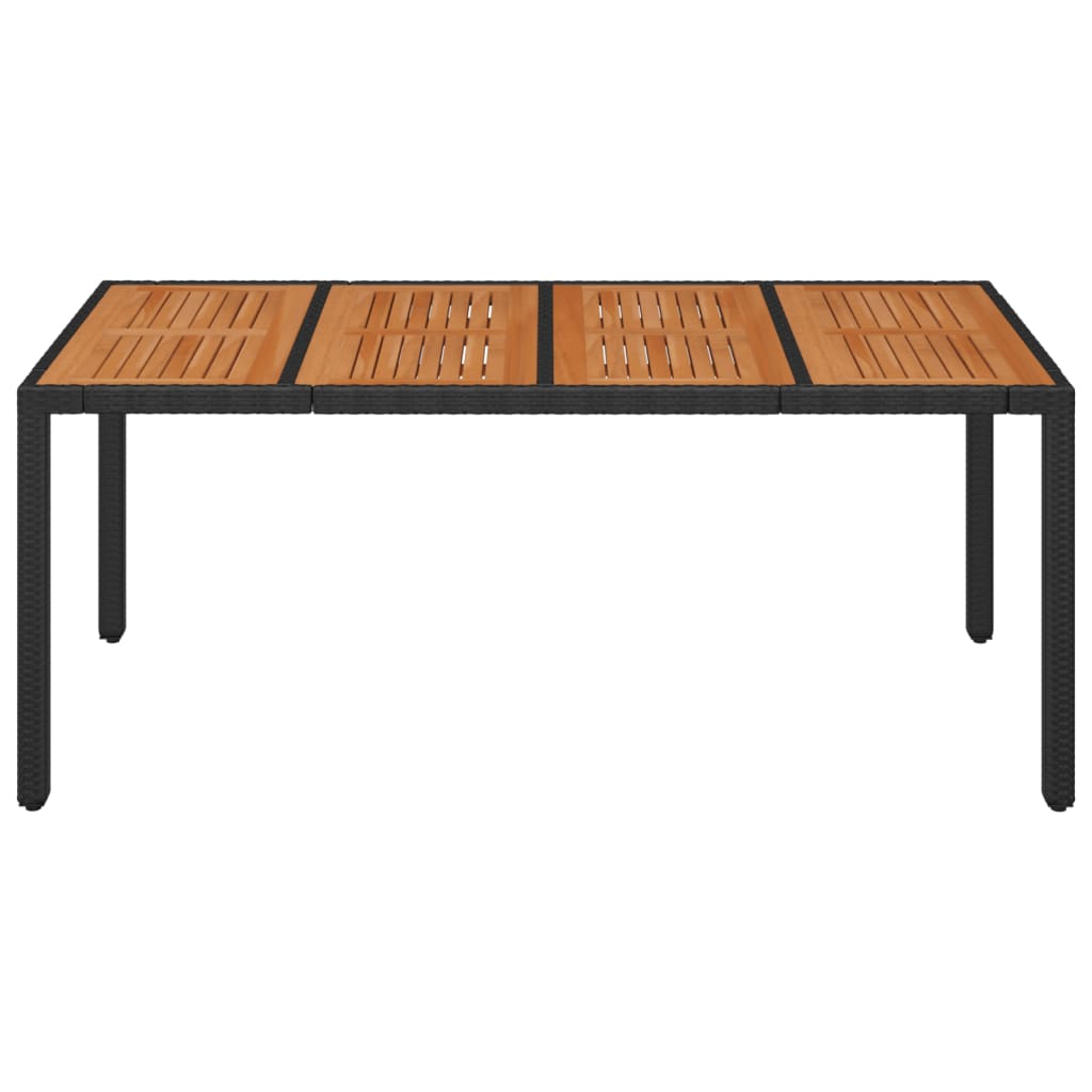 Table De Jardin Résine Tressée Noir
