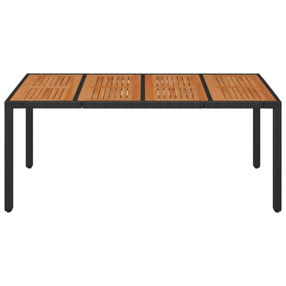 Table De Jardin Résine Tressée Noir