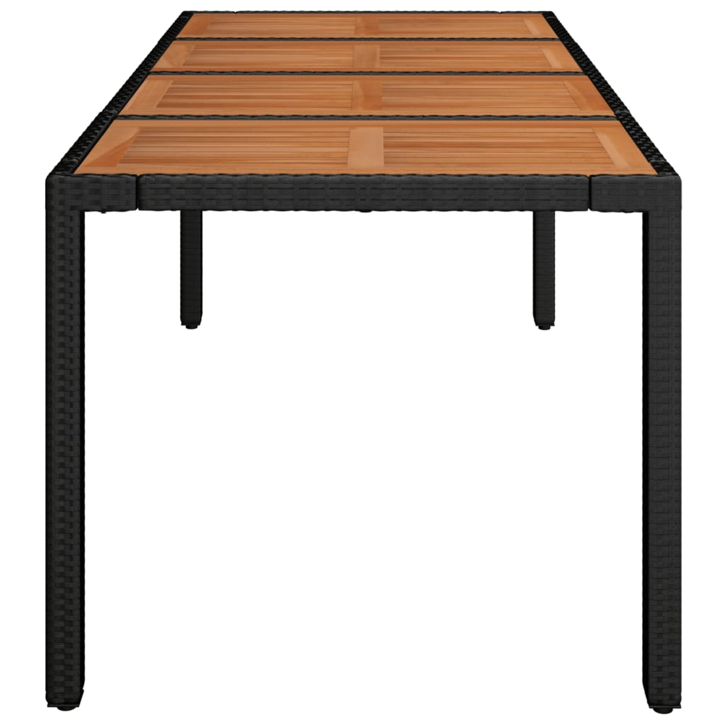 Table De Jardin Résine Tressée Noir