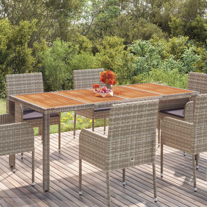 Table De Jardin Résine Tressée Gris