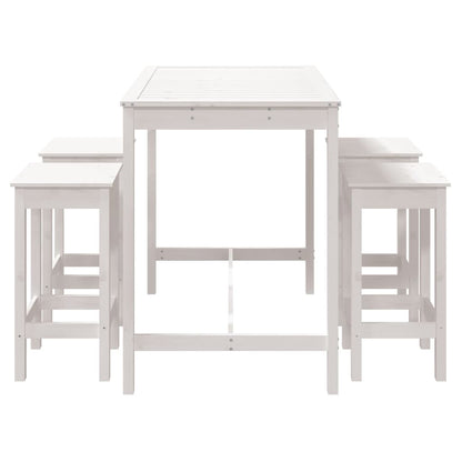 Ensemble De Bar De Jardin 5 Pcs Bois Massif De Pin