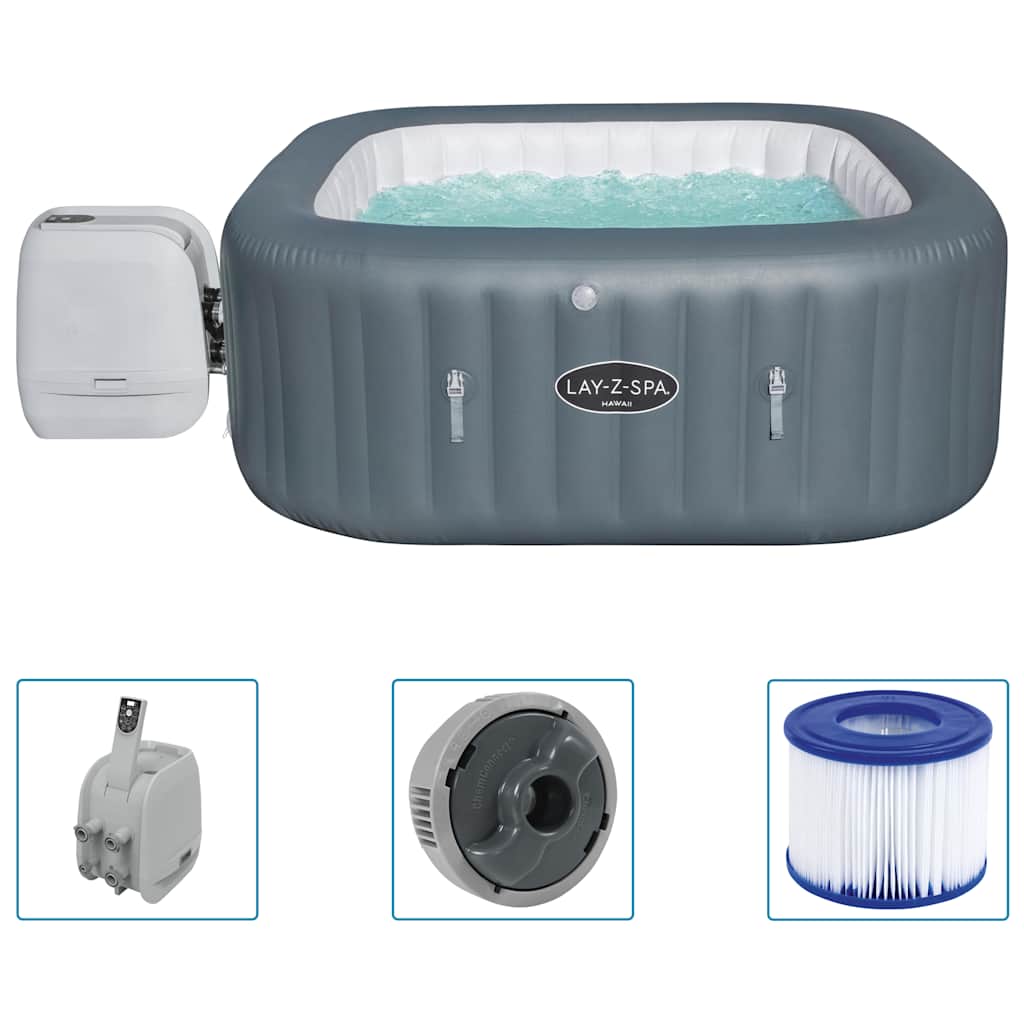 Bestway Cuve Thermale Gonflable Lay-Z-Spa Hawaii Hydrojet Pro