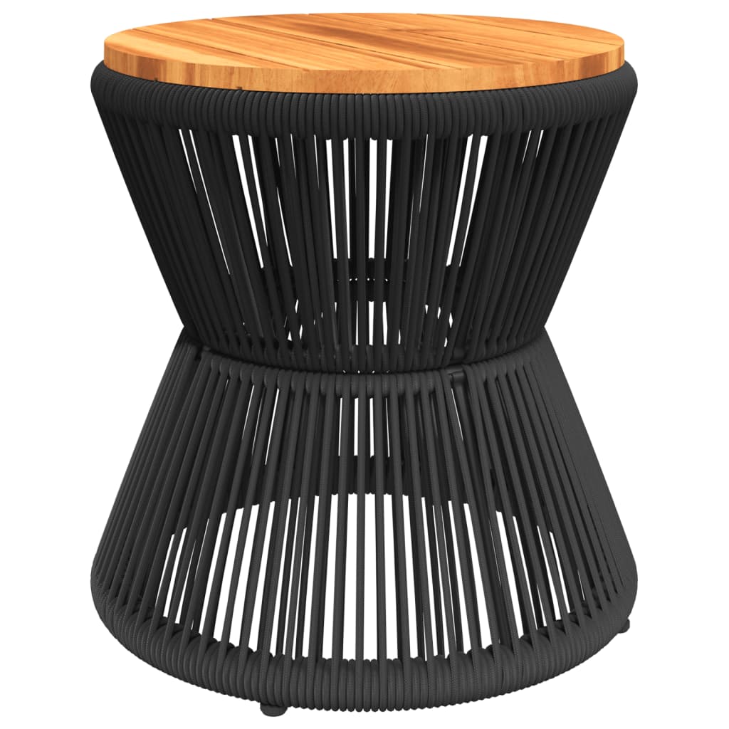 Table Basse Avec Base En Fil De Fer Noir Bois D'acacia Massif