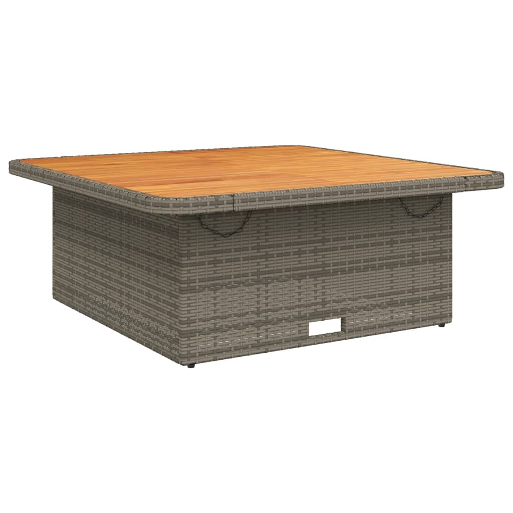 Table De Jardin Résine Tressée Bois D'acacia