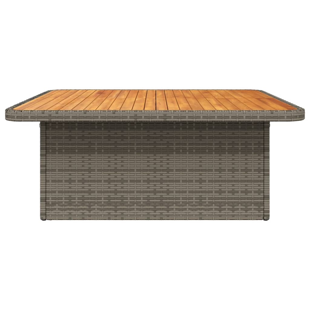 Table De Jardin Résine Tressée Bois D'acacia