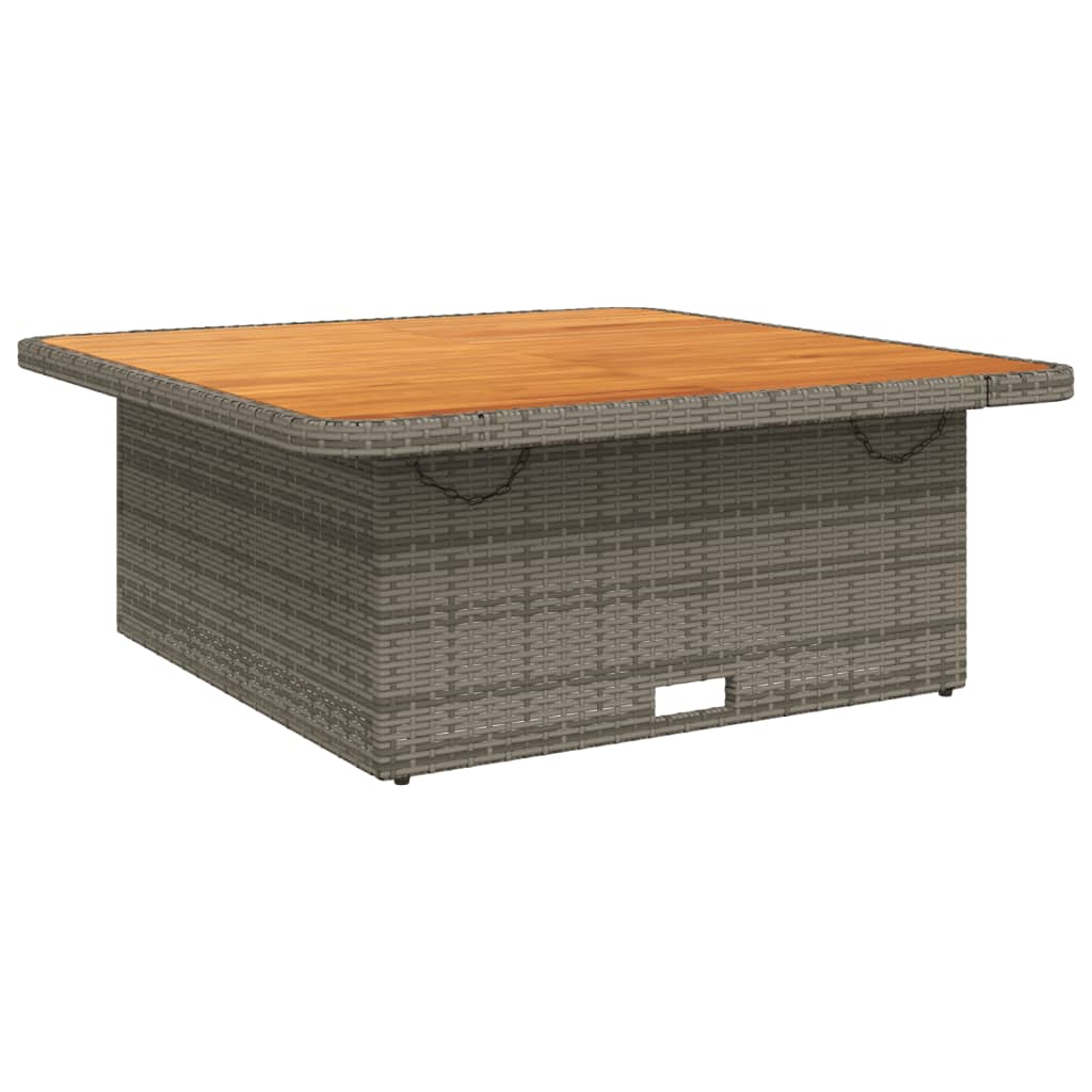 Table De Jardin Résine Tressée Bois D'acacia