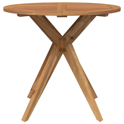 Table De Jardin Ronde Ø85X75 Cm Bois D'acacia Solide
