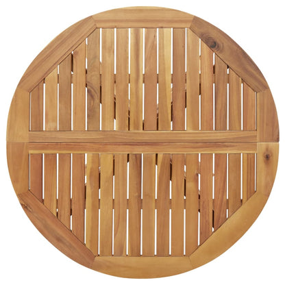 Table De Jardin Ronde Ø85X75 Cm Bois D'acacia Solide