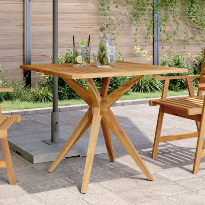 Table De Jardin Ronde Ø85X75 Cm Bois D'acacia Solide