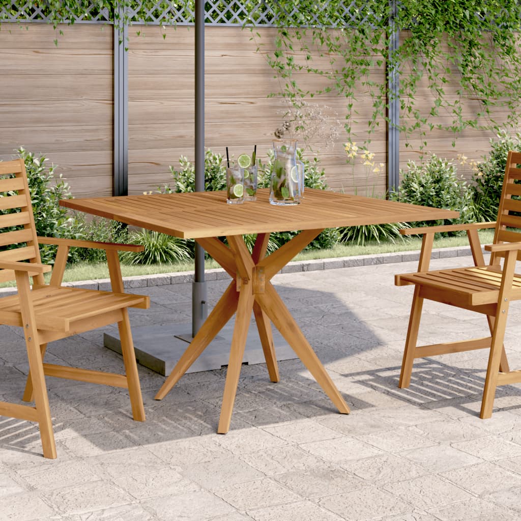 Table De Jardin Ronde Ø85X75 Cm Bois D'acacia Solide