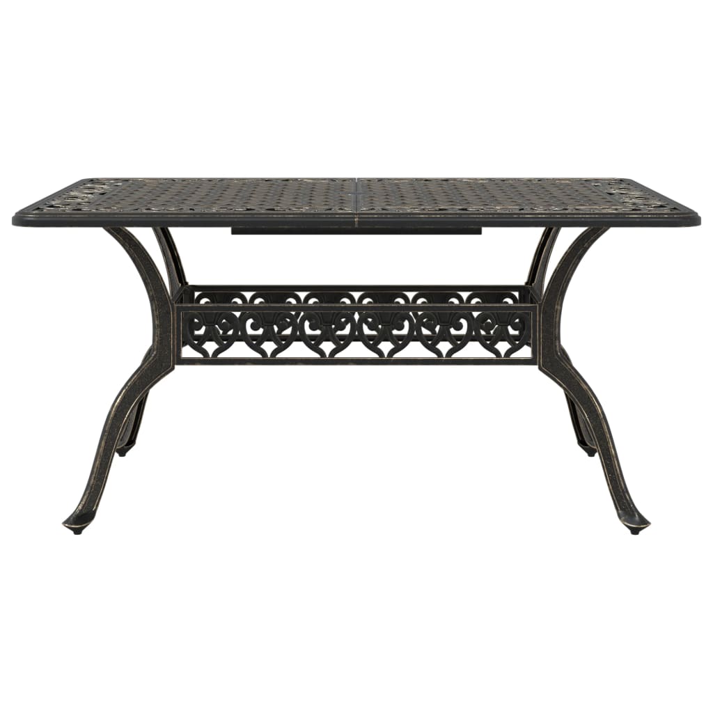 Table De Jardin 150X90X72 Cm Aluminium Coulé