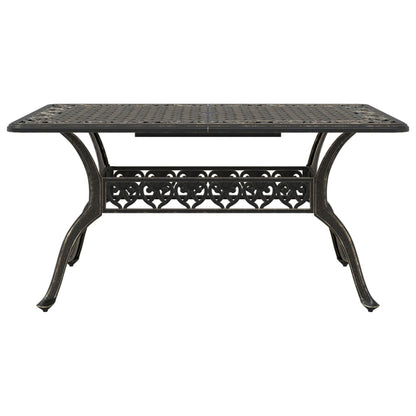 Table De Jardin 150X90X72 Cm Aluminium Coulé