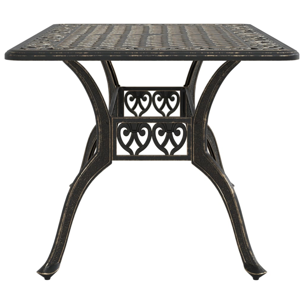 Table De Jardin 150X90X72 Cm Aluminium Coulé