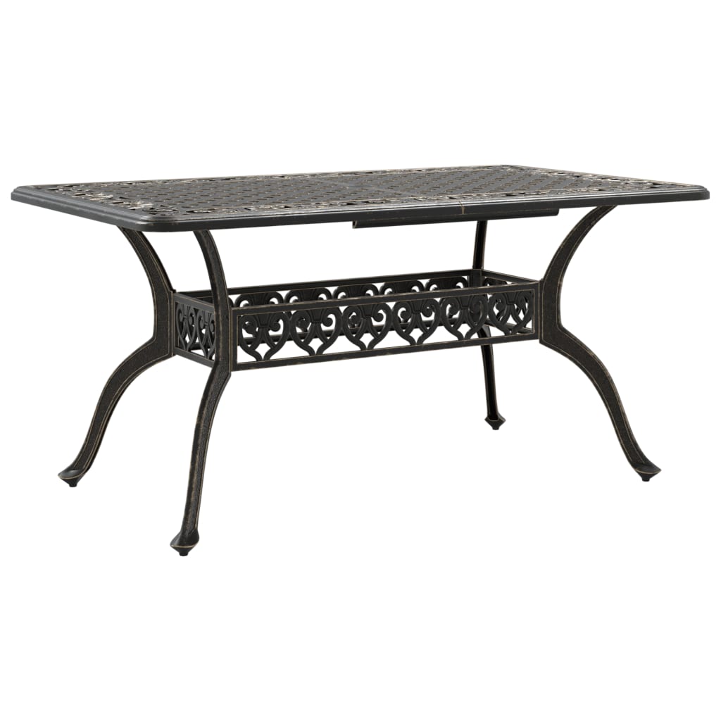 Table De Jardin 150X90X72 Cm Aluminium Coulé