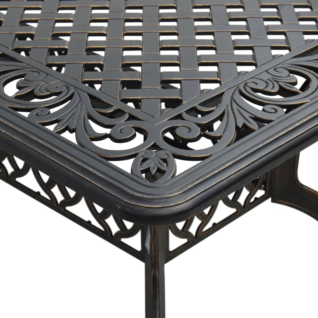 Table De Jardin 150X90X72 Cm Aluminium Coulé