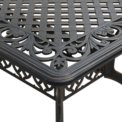 Table De Jardin 150X90X72 Cm Aluminium Coulé
