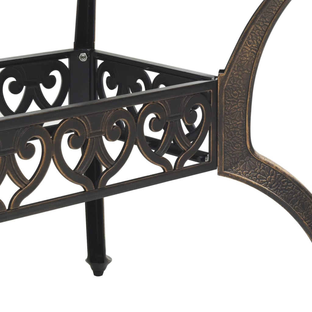 Table De Jardin 150X90X72 Cm Aluminium Coulé