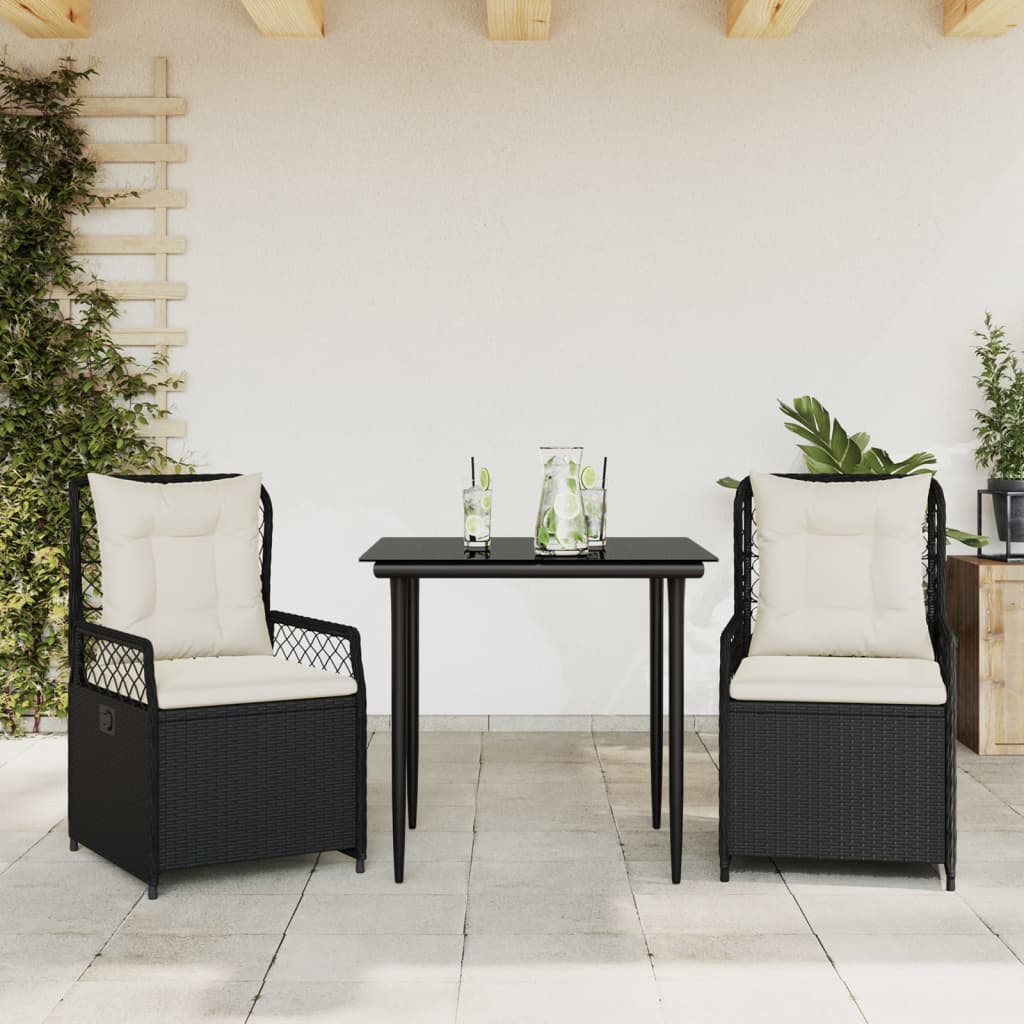 Ensemble À Manger De Jardin Et Coussins 7 Pcs Beige Poly Rotin