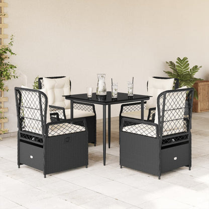 Ensemble À Manger De Jardin Et Coussins 7 Pcs Beige Poly Rotin