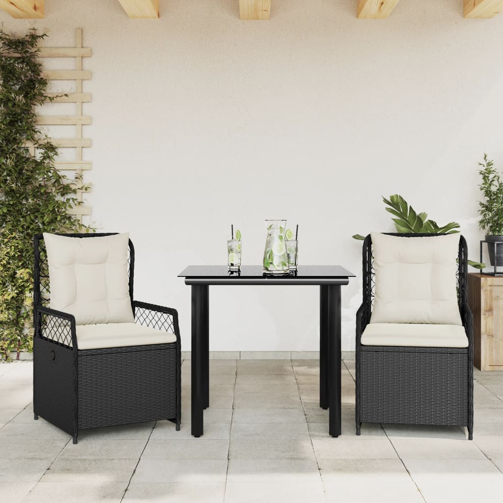 Ensemble À Manger De Jardin Et Coussins 7 Pcs Beige Poly Rotin