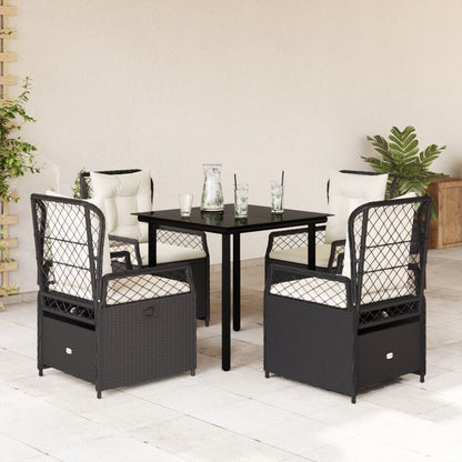 Ensemble À Manger De Jardin Et Coussins 7 Pcs Beige Poly Rotin