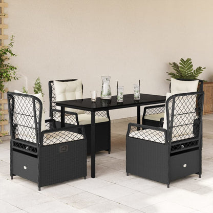 Ensemble À Manger De Jardin Et Coussins 7 Pcs Beige Poly Rotin