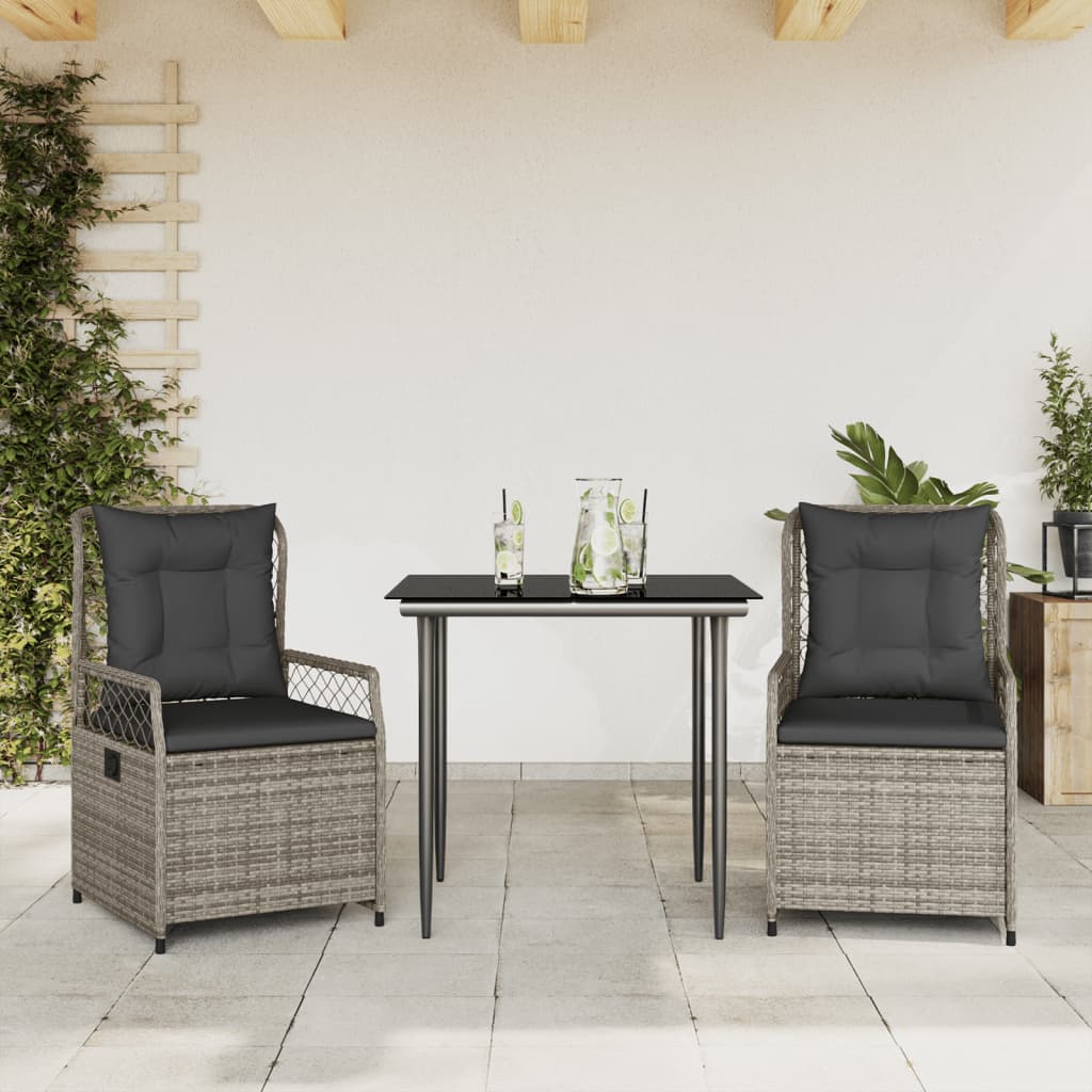 Ensemble À Manger De Jardin Et Coussins 7 Pcs Beige Poly Rotin