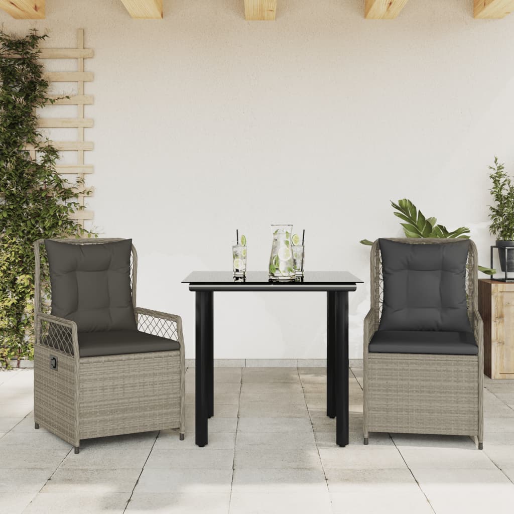 Ensemble À Manger De Jardin Et Coussins 7 Pcs Beige Poly Rotin