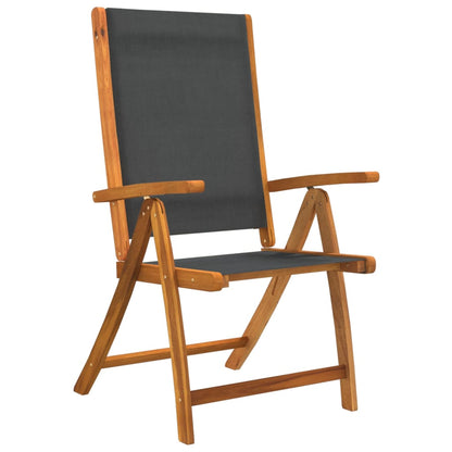 Ensemble À Manger De Jardin 9Pcs Bois D'acacia Solide Textilène