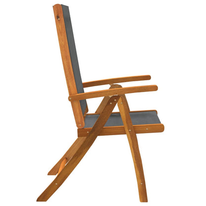 Ensemble À Manger De Jardin 9Pcs Bois D'acacia Solide Textilène