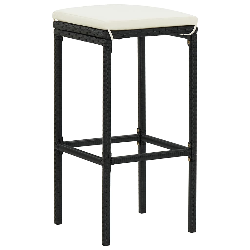 Ensemble De Bar De Jardin 5 Pcs Bois Massif Acacia Rotin