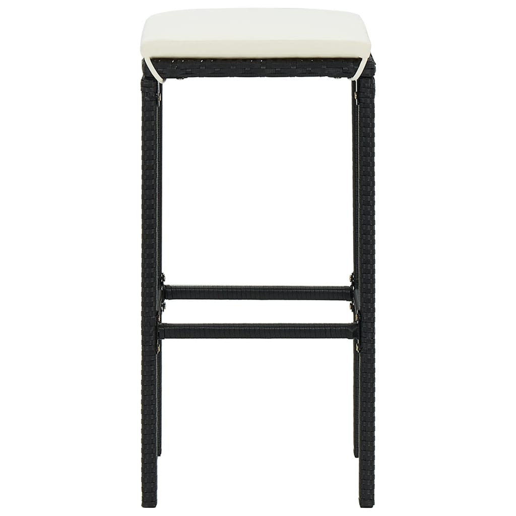 Ensemble De Bar De Jardin 5 Pcs Bois Massif Acacia Rotin